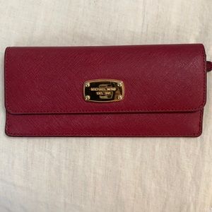 Michael Kors red wallet